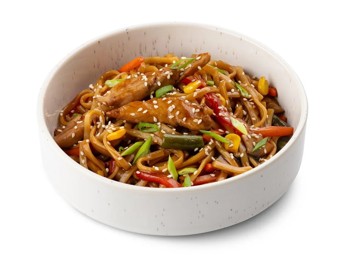 WOK с цыпленком в соусе терияки