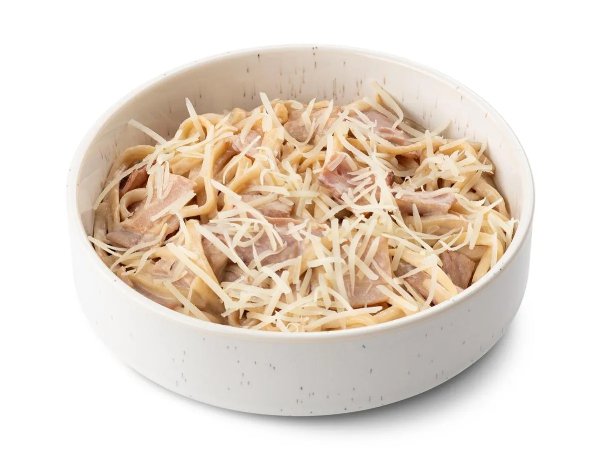 Паста с беконом